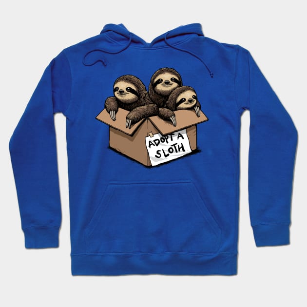 Adopt a Sloth Hoodie by GoshWow 